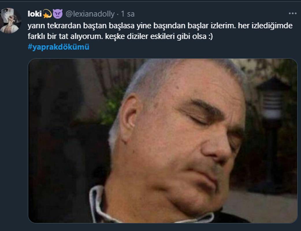 Yaprak Dökümü 15 yıl sonra sosyal medyayı sallamayı başardı! Final bölümünü ilk günkü heyecanla izleyenler diziyi gündeme getirdi!