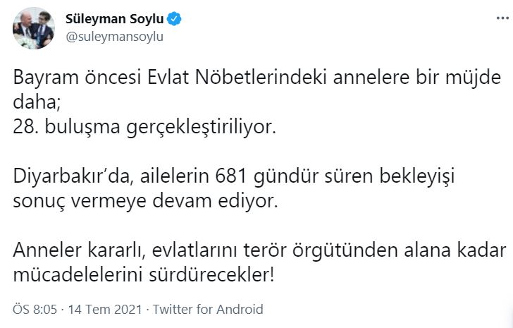 Bir müjde daha! Bakan Soylu açıkladı: 28. buluşma gerçekleştiriliyor
