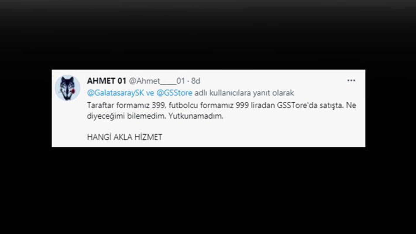 Galatasaray taraftarından forma fiyatlarına eleştiri!