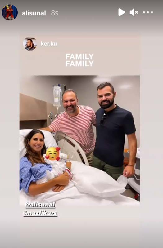 Ali Sunal ve Nazlı Kurbanzade kızları Nil'e kavuştu! Güzel haberi sosyal medyadan duyurdular!