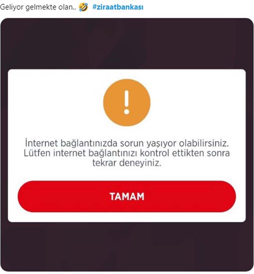 Ziraat Bankası'na neden girilmiyor 2021? Ziraat Bankası sistem çöktü yorumları 2021