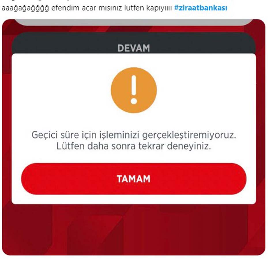 Ziraat Bankası'na neden girilmiyor 2021? Ziraat Bankası sistem çöktü yorumları 2021