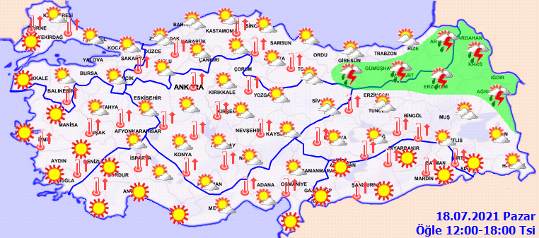 Türkiye adeta kavruluyor! Meteorolojiden kritik uyarı: Sıcaklıklar 2 ila 4 derece artacak! İl il hava durumu