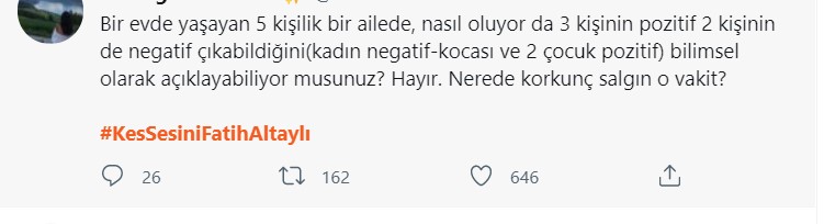 Aşı olmayanlara kısıtlama uygulansın dedi, tepkilerin hedefi oldu #KesSesiniFatihAltaylı