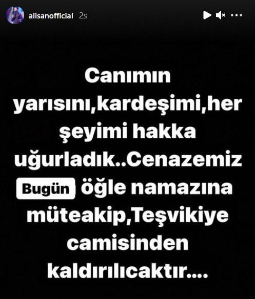 Alişan'dan ilk açıklama geldi: Canımın yarısı, kardeşim, her şeyim... Sanat camiasından destek mesajları yağdı!