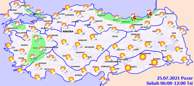 Sıcaktan bunalanlara müjde! O iller için gök gürültülü sağanak yağış uyarısı! İşte il il hava durumu