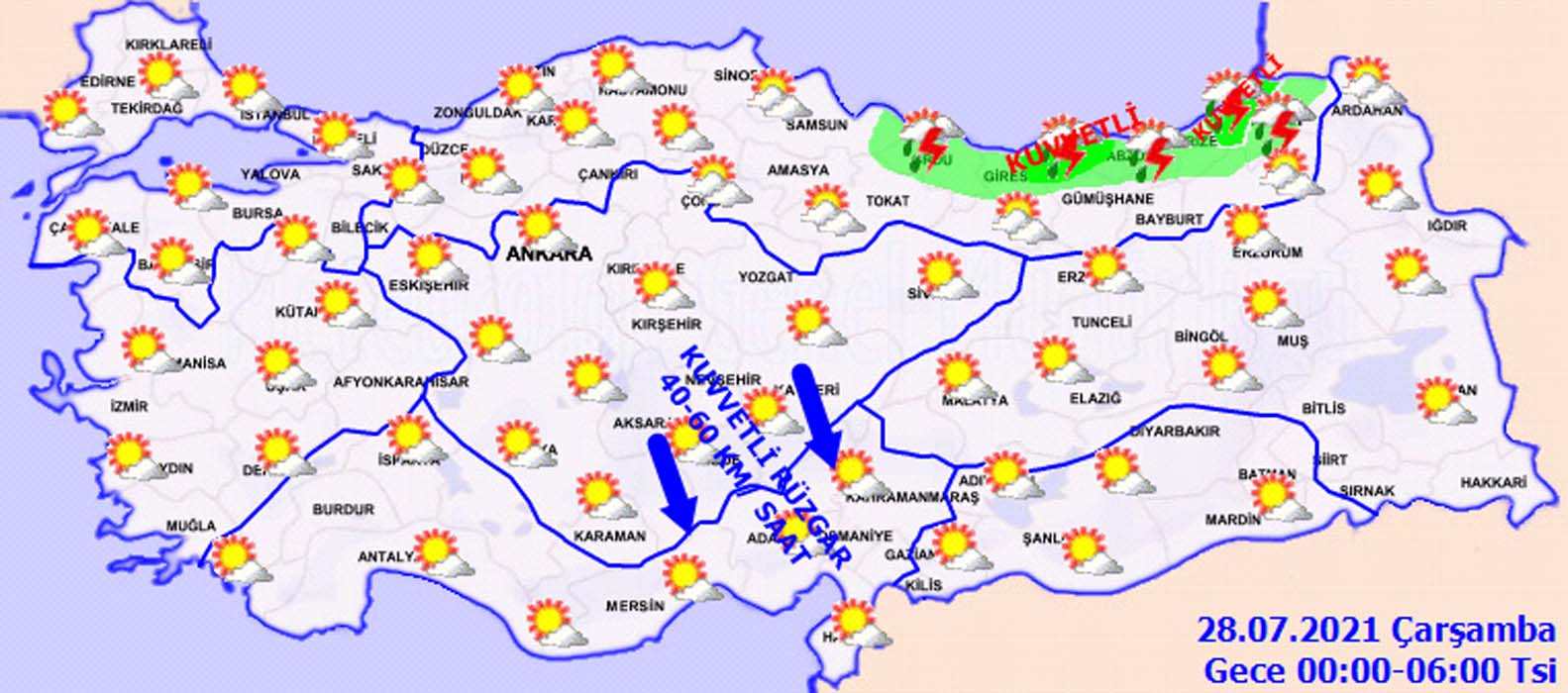 27 Temmuz Salı İstanbul, İzmir, Ankara hava durumu: Bugün hava nasıl olacak? Sağanak yağış ve kuvvetli rüzgar uyarısı