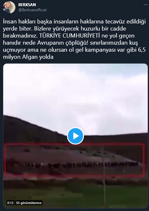 Berksan tepkisiz kalamadı! Mülteci durumuna isyan etti: Bizlere yürüyecek huzurlu bir cadde bırakmadınız