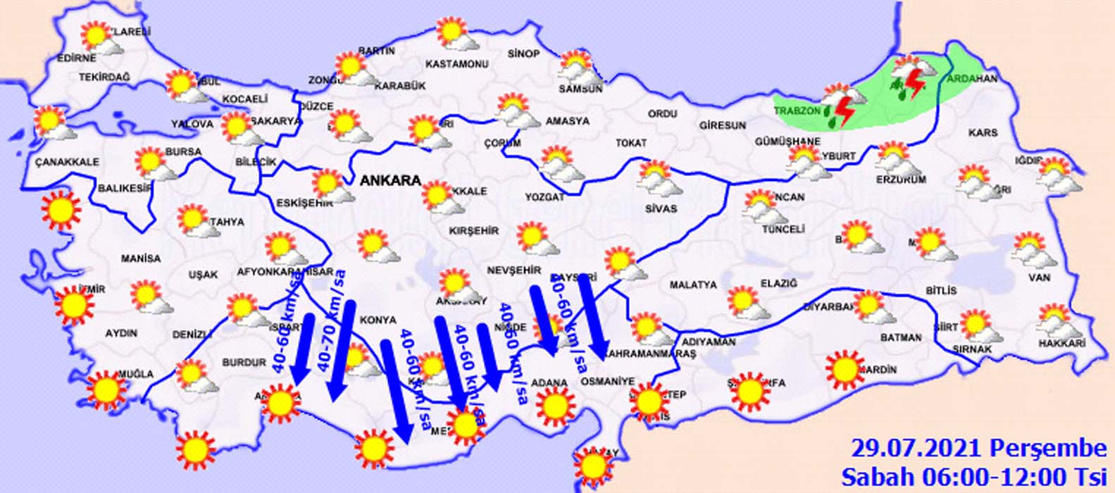 Meteoroloji'den Marmara, Ege ve Akdeniz için yüksek sıcaklık uyarısı, Karadeniz ve Doğu için sağanak yağış alarmı!