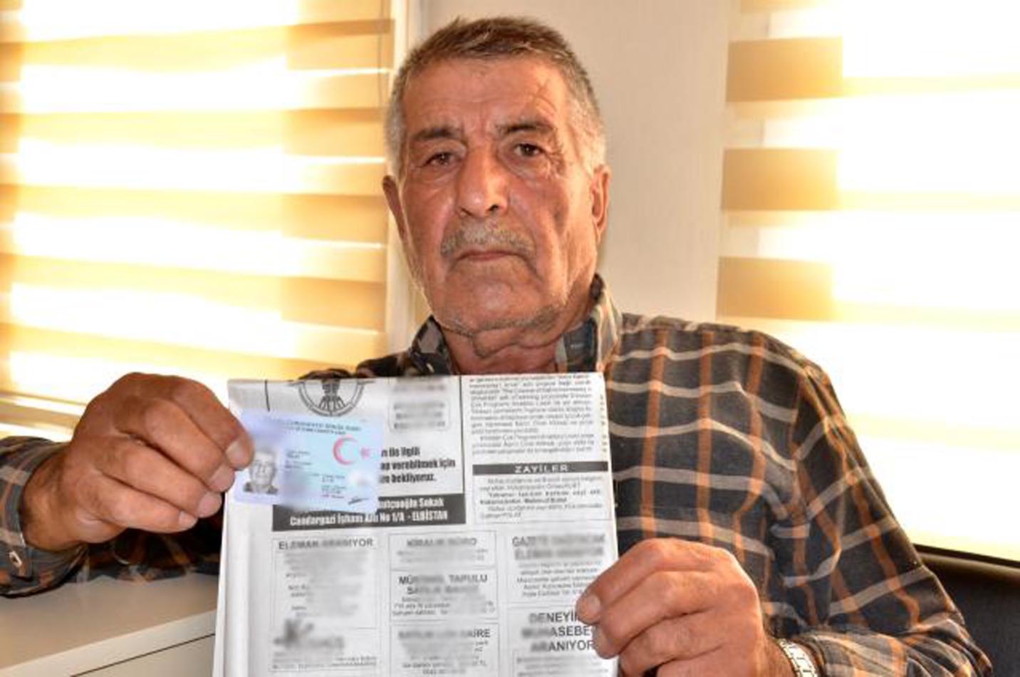 Kimliğini kaybeden çiftçiye borç şoku!