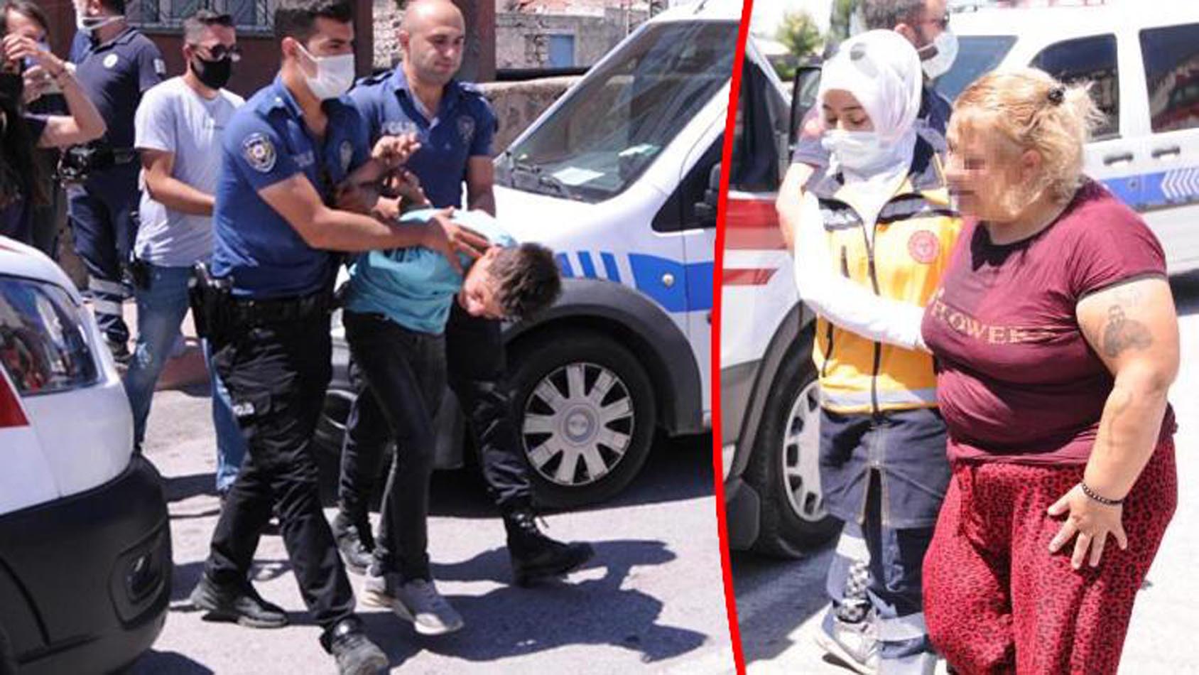 Para vermediği için annesini dövdü sonra rehin aldı! Anneyi polisler kurtardı