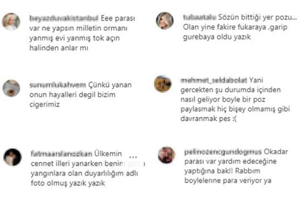 Arkasında yükselen dumanlara aldırış etmeden poz verdi! Süreyya Yalçın skandal paylaşımı tepki alınca bakın ne yaptı!