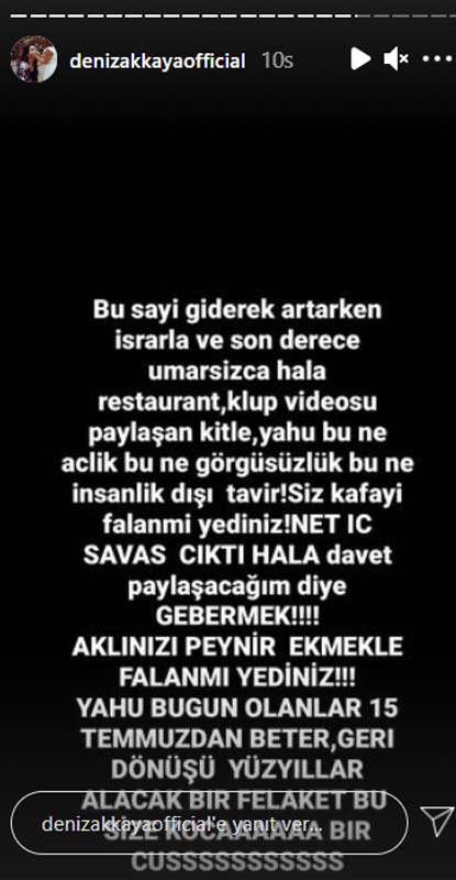 Deniz Akkaya, orman yangınlarına duyarsız kalanlara ateş püskürdü: Yanan öküzlerden daha öküzsünüz