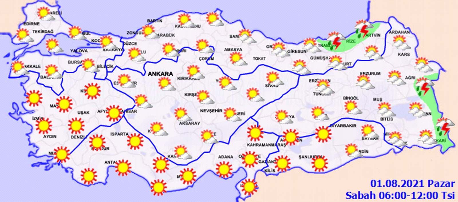 Meteoroloji korkuttu: Hava sıcaklıkları mevsim normallerinin 4 ila 8 derece üzerinde olacak! 1 Ağustos Pazar hava durumu...