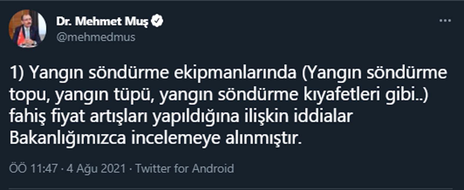 SON DAKİKA| Ticaret Bakanı Mehmet Kuş'tan dikkat çeken açıklama: Fırsatçılar cezalandırılacaktır