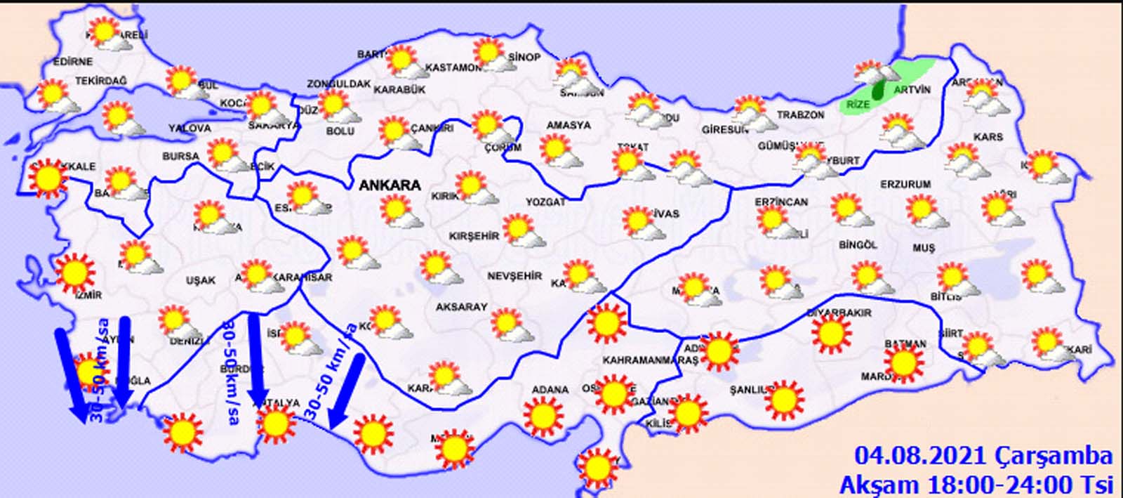 Hava sıcaklığı bunaltacak! İşte il il 4 Ağustos 2021 Çarşamba hava durumu