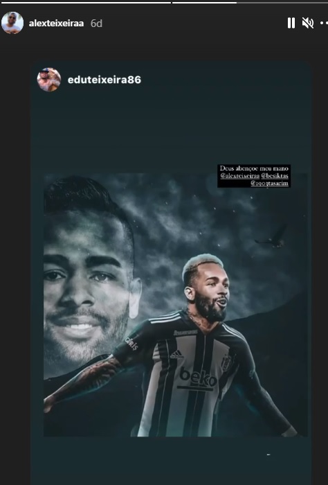 Beşiktaş yıldız oyuncu Alex Teixeria'yı İstanbul'a getiriyor! Oyuncu müjdeyi verdi
