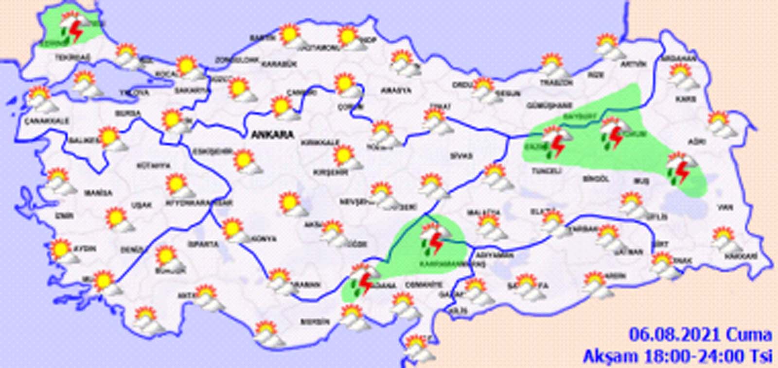 Meteoroloji'den uyarı: üç bölgede rekor sıcaklıklar görülecek! 5 ilde ise sağanak yağış olacak! Hava bugün nasıl olacak 6 Ağustos 2021 Cuma?