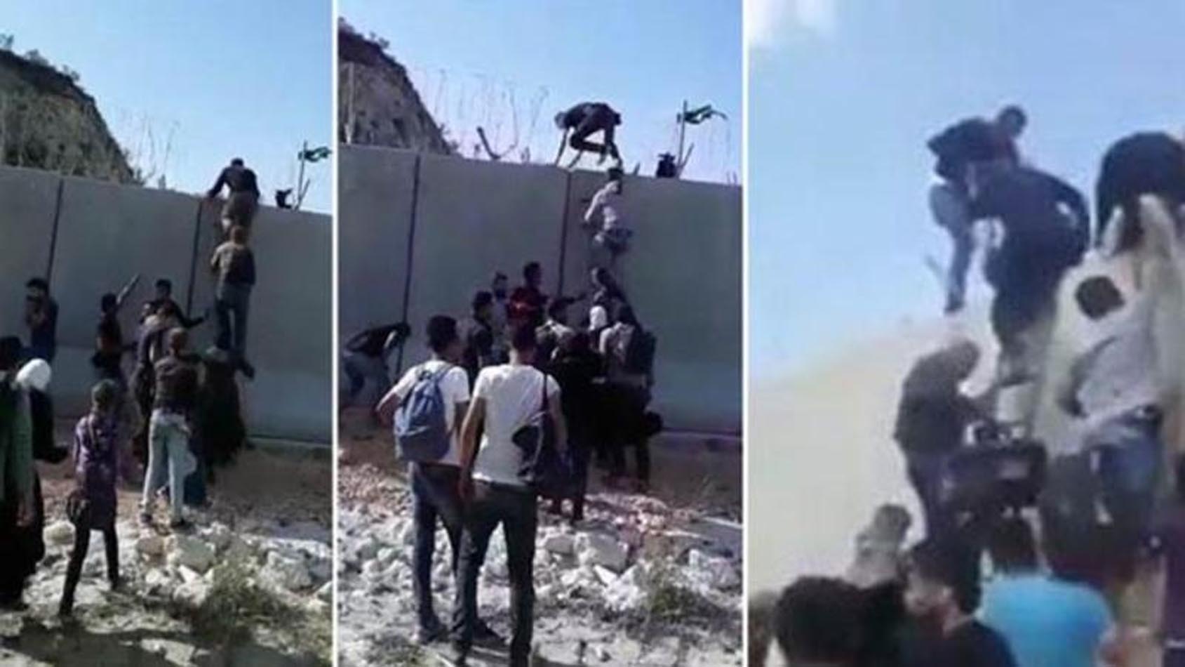 Taliban şehirleri işgal edince Afganlılar sınırı merdivenle aşmaya kalktı!