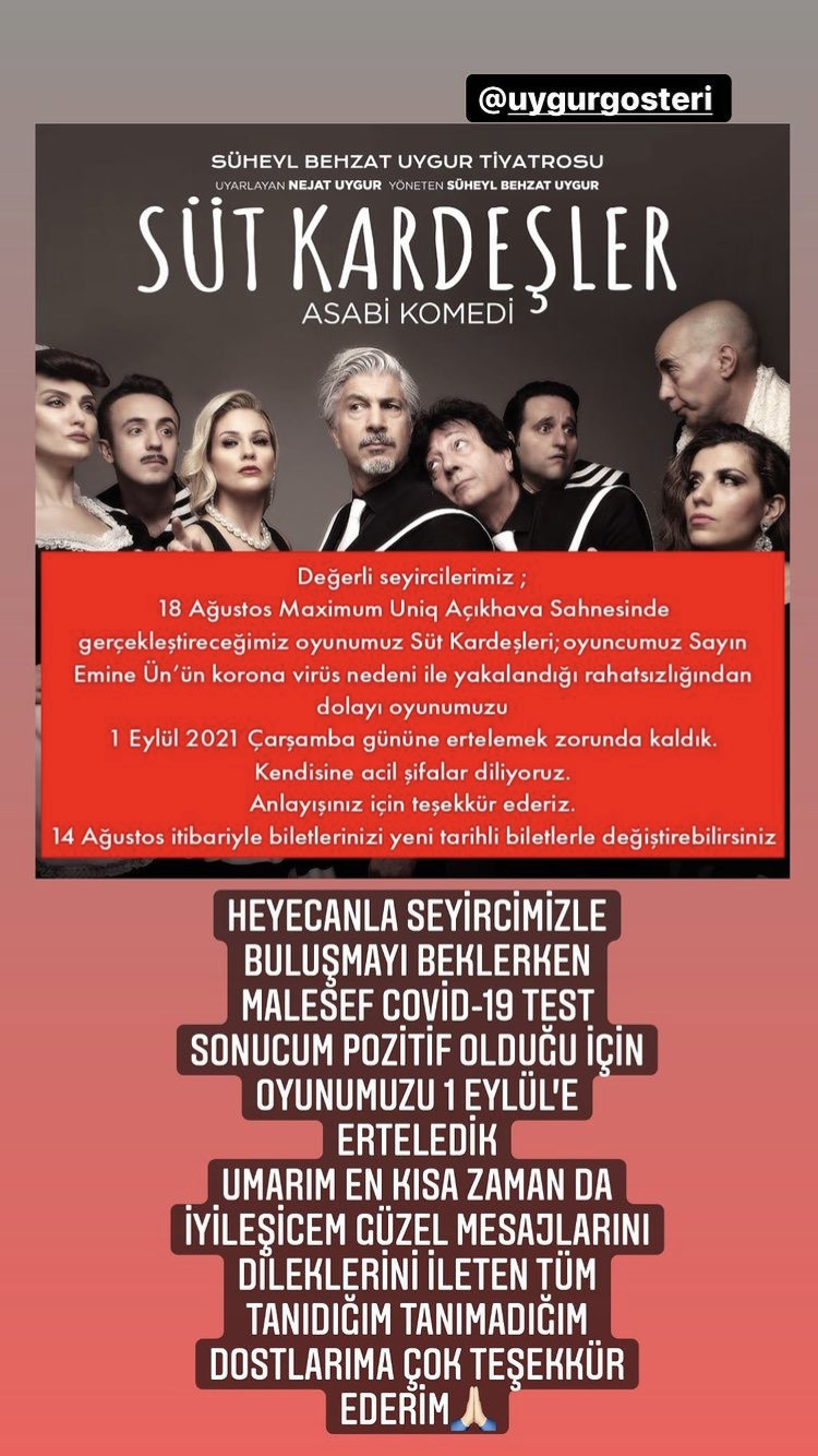 Emine Ün'den üzen haber! Behzat Uygur sosyal medya hesabından duyurdu!