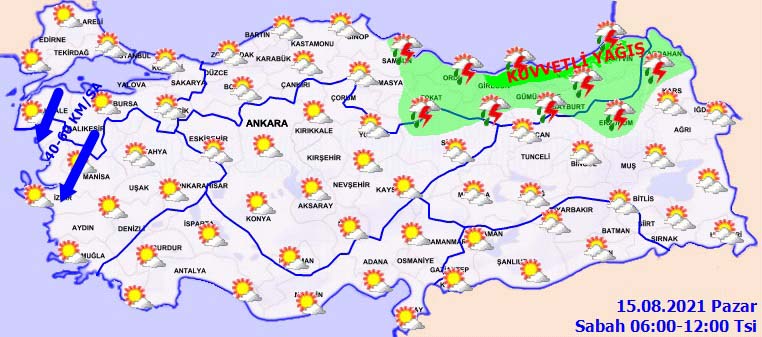 Meteoroloji'den uyarı üstüne uyarı geldi! Gün içinde beklenen kuvvetli sağanak yağışa dikkat!