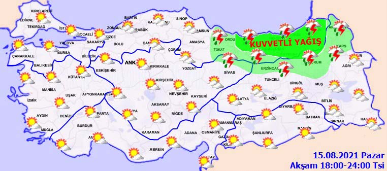 Meteoroloji'den uyarı üstüne uyarı geldi! Gün içinde beklenen kuvvetli sağanak yağışa dikkat!