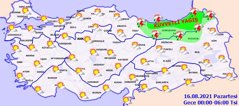 Meteoroloji'den uyarı üstüne uyarı geldi! Gün içinde beklenen kuvvetli sağanak yağışa dikkat!