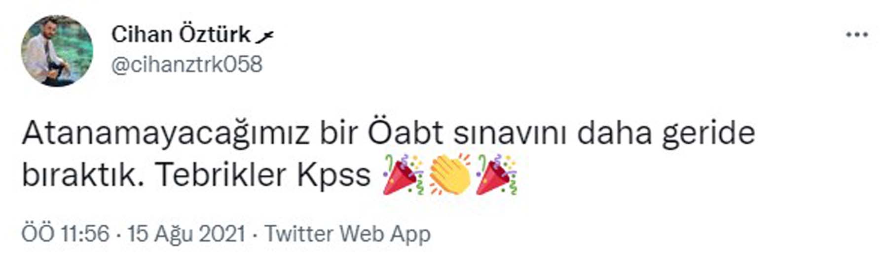 KPSS ÖABT 2021 yorumları Twitter | KPSS ÖABT zor muydu, kolay mıydı 2021?