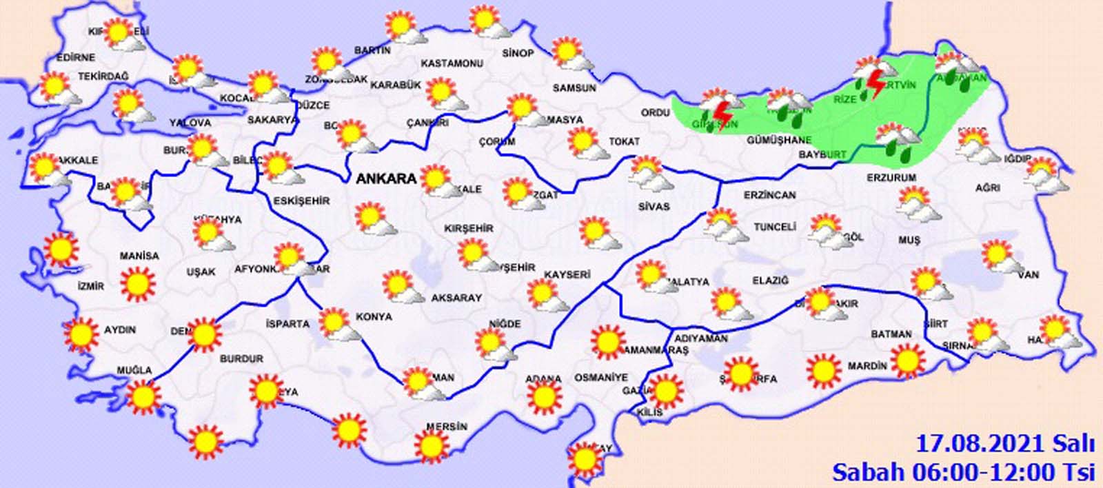 Meteoroloji il il uyardı! Sağanak yağışlar etkisini sürdürmeye devam edecek!