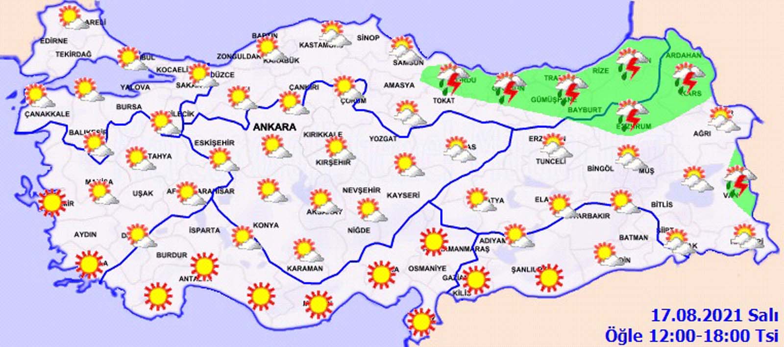 Meteoroloji il il uyardı! Sağanak yağışlar etkisini sürdürmeye devam edecek!