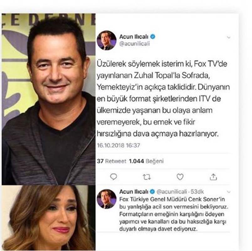 TV8'e bomba transfer! Acun Ilıcalı davalık olduğu Zuhal Topal ile anlaştığını sosyal medyadan duyurdu!