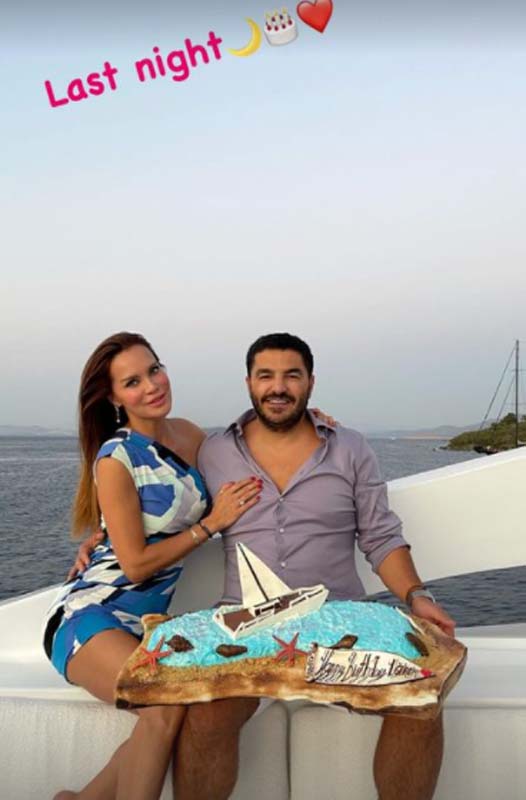 Ebru Şallı'dan eşi Uğur Akkuş'a dudak uçuklatan doğum günü hediyesi! Yaptırdığı pasta çok konuşuldu!