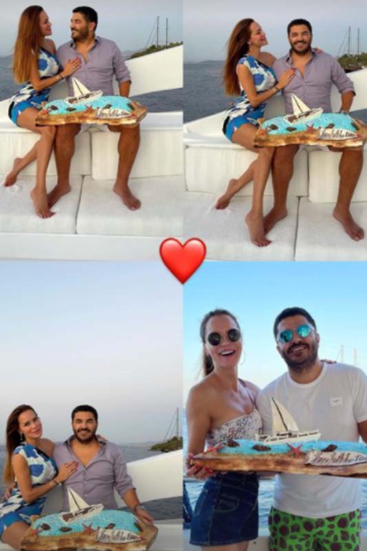 Ebru Şallı'dan eşi Uğur Akkuş'a dudak uçuklatan doğum günü hediyesi! Yaptırdığı pasta çok konuşuldu!