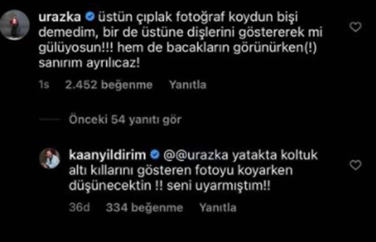Kaan Yıldırım'ın paylaştığı fotoğrafa Uraz Kaygılaroğlu'nun yaptığı yorum damga vurdu! Sanırım ayrılacağız