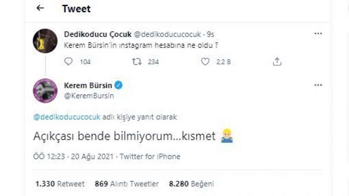 Yakışıklı oyuncu Kerem Bürsin neye uğradığını şaşırdı! Instagram hesabı kapatıldı! Hayranları mesaj yağdırdı