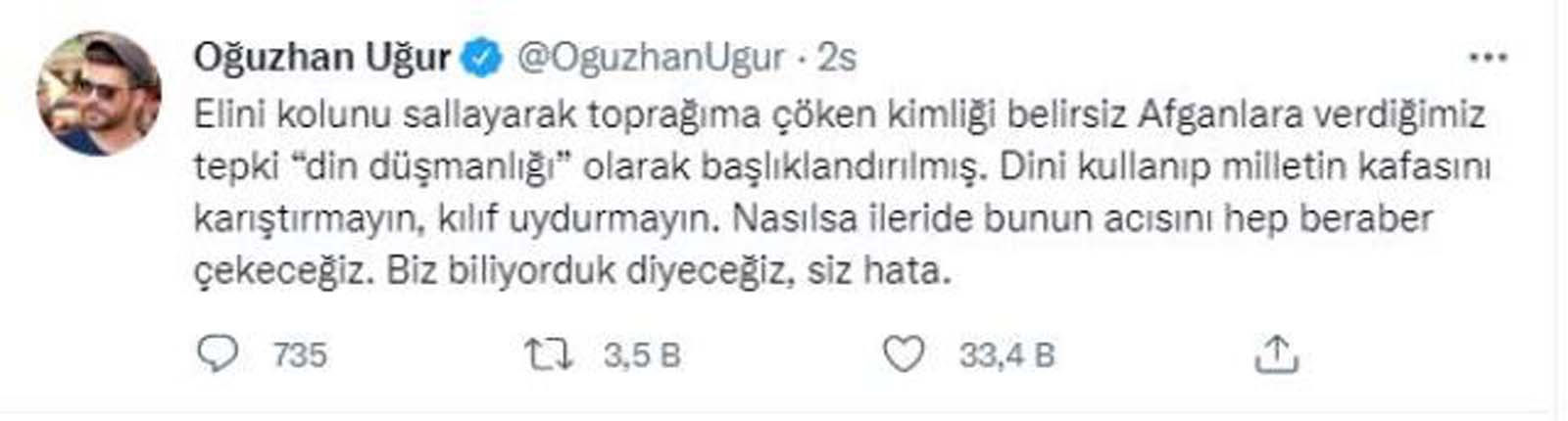 Oğuzhan Uğur'un yeni sezon fragmanındaki Afganlı göçmen göndermesine sosyal medyadan tepki yağmuru!