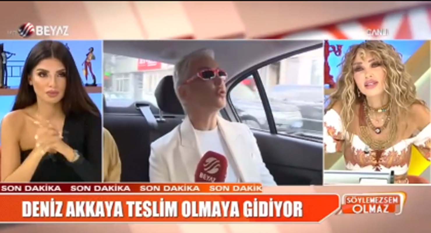 Selin Ciğerci ile kavga etmişti! Deniz Akkaya canlı yayında teslim oldu! Hapis yatacak