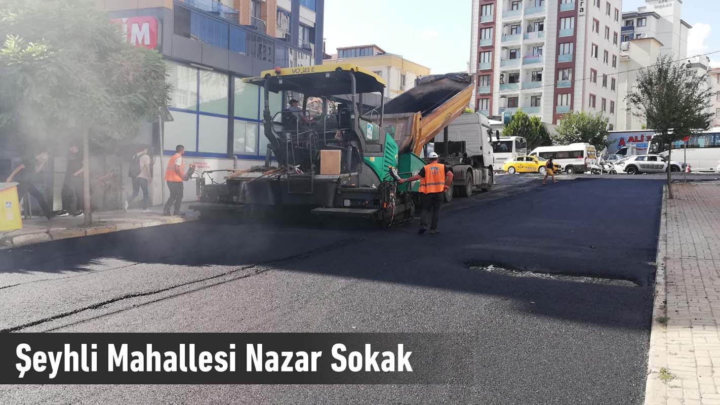 Pendik Belediyesi asfalt çalışmalarını tüm hızıyla sürdürüyor!