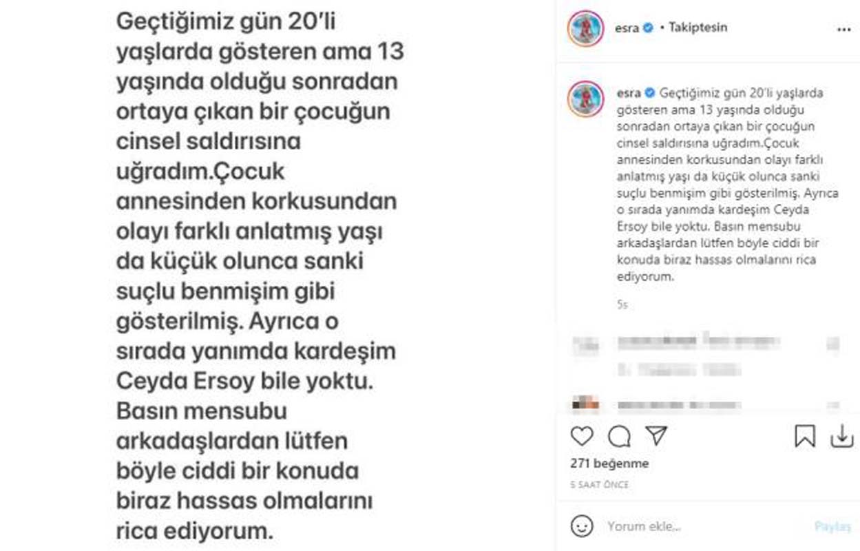 Ciciş kardeşlerin Esra Ersoy'u hakkında iğrenç iddia! 13 yaşındaki çocuğa istismar etti! Gözaltına alınan Ersoy'un savunması hayrete düşürdü