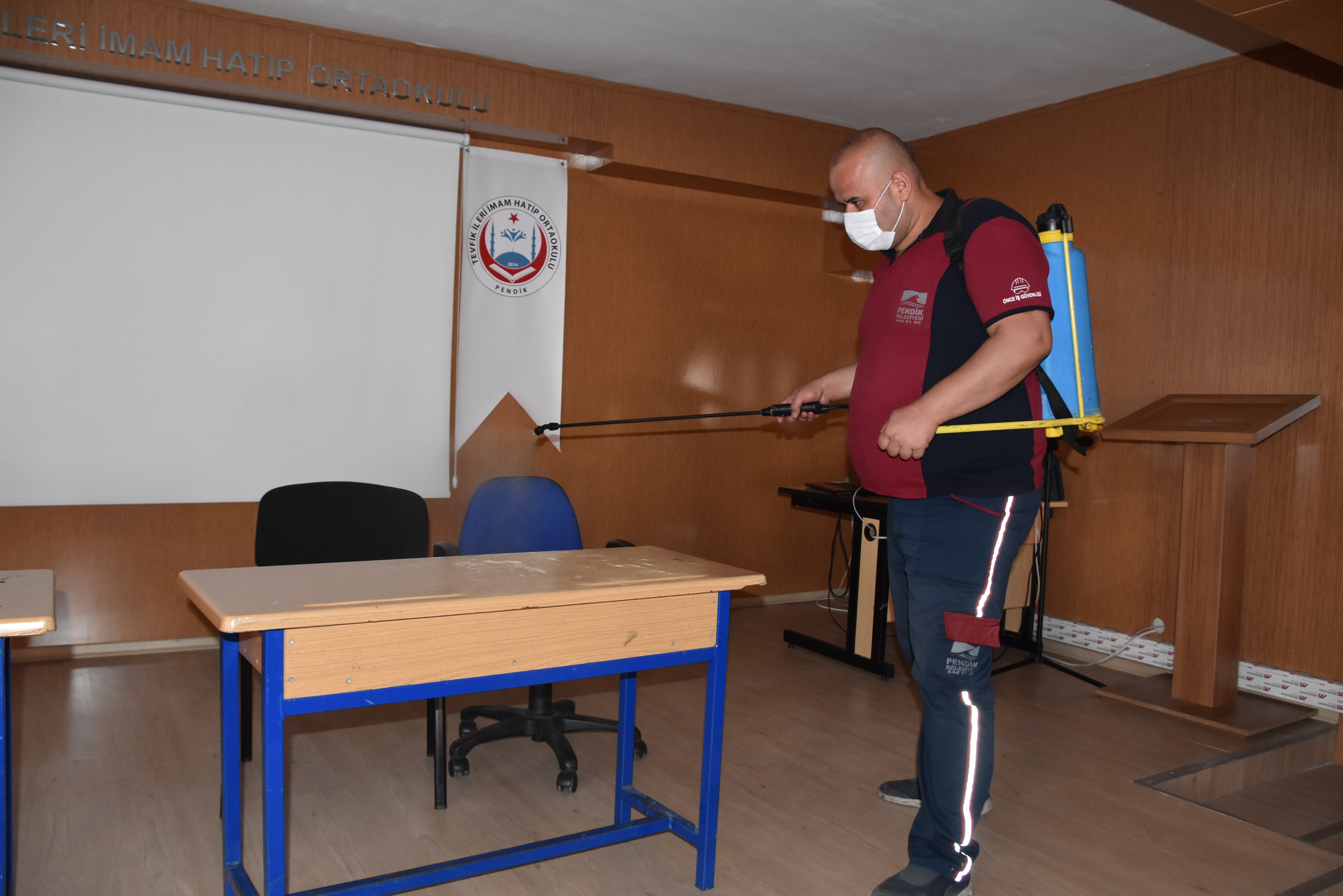 Pendik'te okullar koronavirüse karşı güvende!