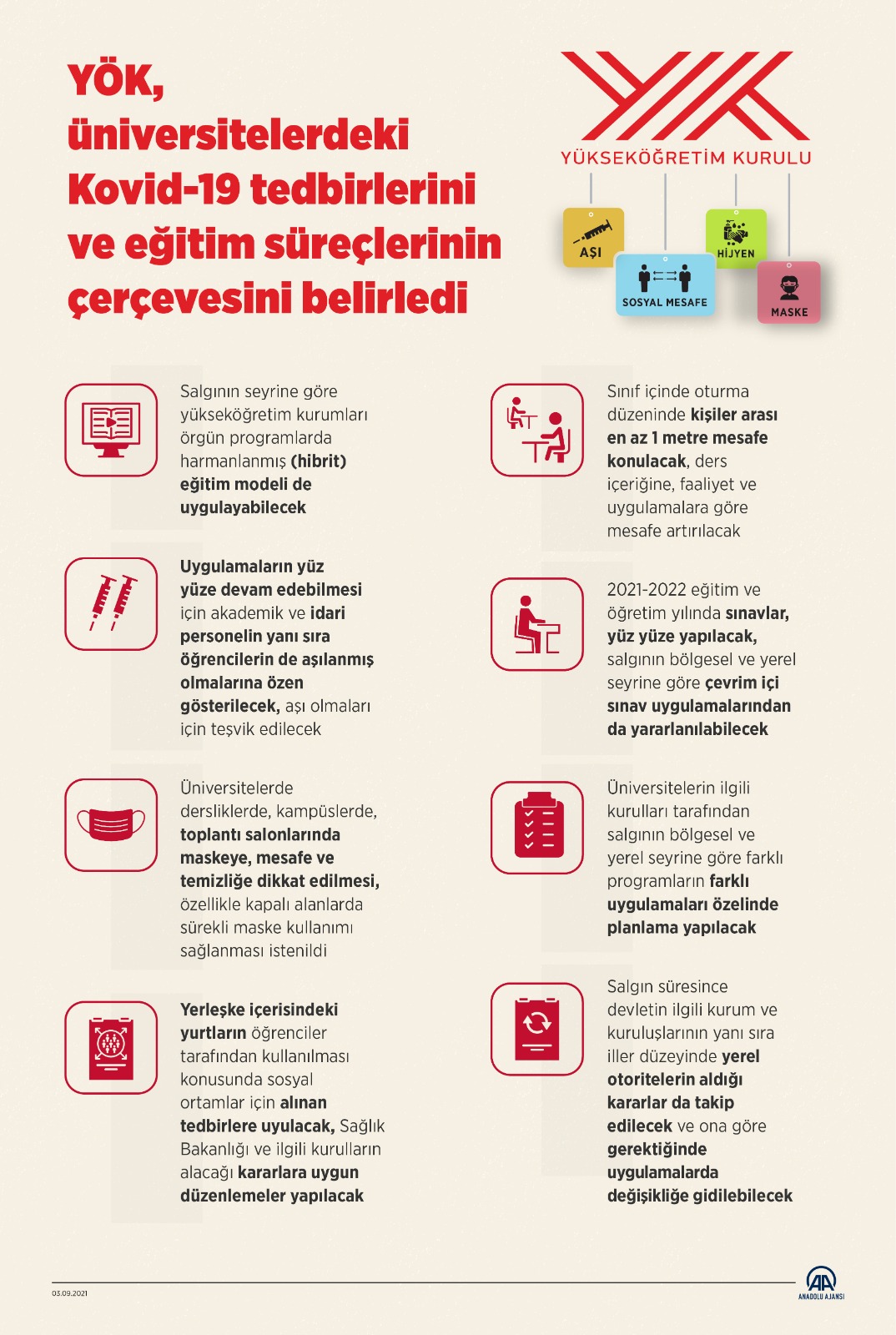 YÖK duyurdu: "Salgınla Mücadele Kapsamında Yüz Yüze Eğitim" için 2 ayrı rehber hazırlandı!