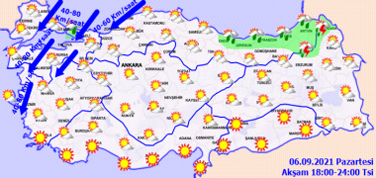 Kışlıkları dolaplardan çıkarın, hava sıcaklıkları iyice düştü! 6 Ağustos 2021 Pazartesi?
