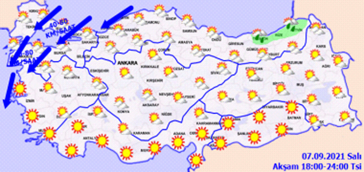 Hava sıcaklıkları bir artıyor bir düşüyor, o illerde ise sağanak tehlikesi sürüyor! Hava bugün nasıl olacak 7 Eylül 2021 Salı?