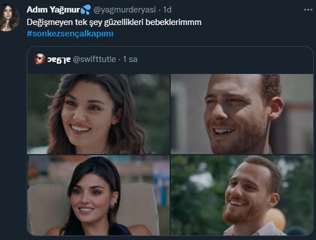 İzleyiciye veda edecek olan Sen Çal Kapımı dizisi sosyal medyayı salladı! Twitter'da #sonkezsençalkapımı trend oldu!