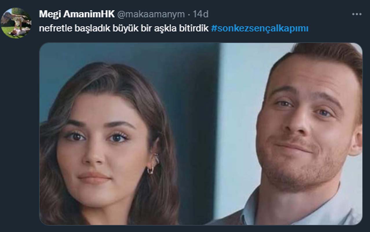 İzleyiciye veda edecek olan Sen Çal Kapımı dizisi sosyal medyayı salladı! Twitter'da #sonkezsençalkapımı trend oldu!