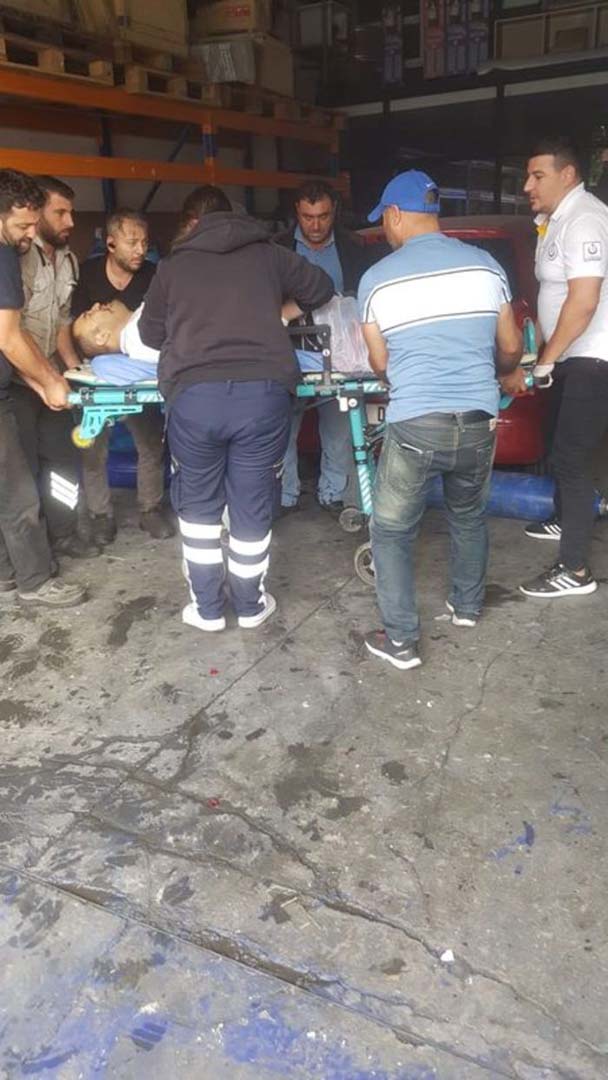 İstanbul’da sanayi sitesinde gerçekleşen patlamada bir işçinin bacağı koptu