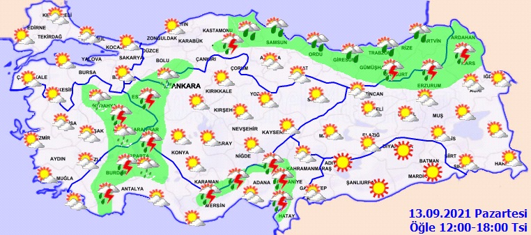 Meteorolojiden gök gürültülü sağanak yağış uyarısı! 5 bölgede etkili olacak
