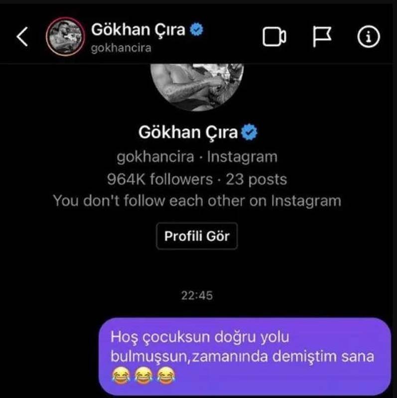 Selin Ciğerci asıl şimdi çıldıracak! Güzel manken ve oyuncundan Gökhan'ı Çıra gibi yakacak mesaj! Üstelik Selin Ciğerci'yle halen mahkemelik!