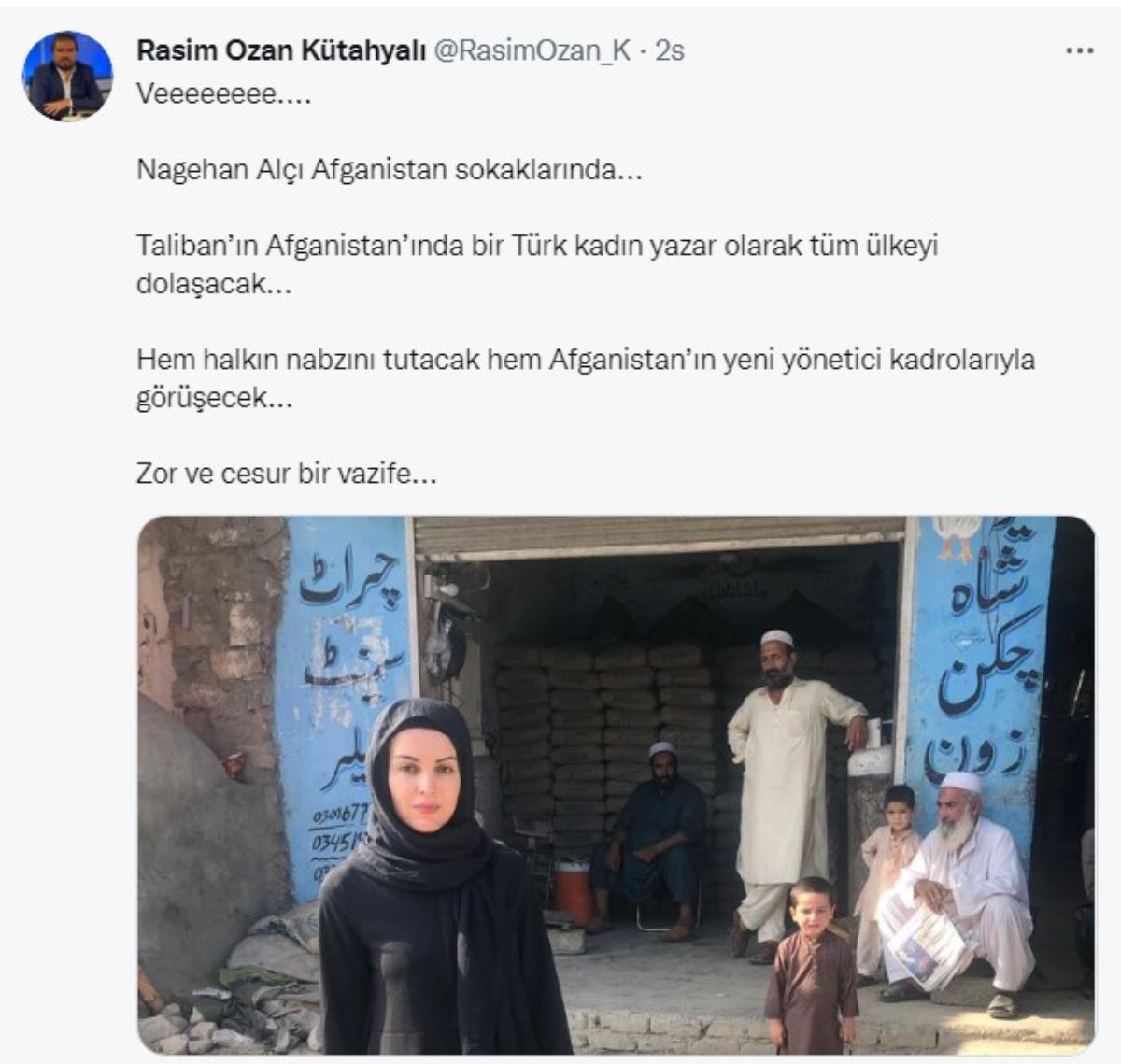 Nagehan Alçı, halkın nabzını tutmak için Afganistan'a gitti!