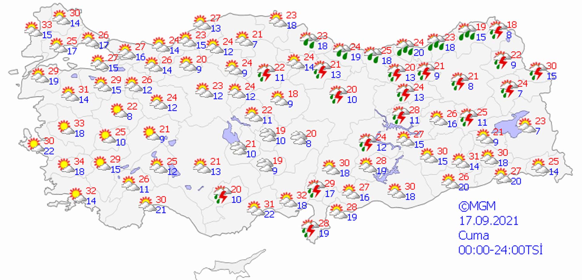 Meteoroloji'den yarın için sarı uyarı! 12 il için alarm verildi! Gök gürültülü sağanak yağış, sel, su baskını, yıldırım, dolu yağışı...
